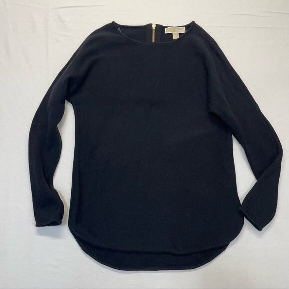 Michael Kors Black Knit Sweater Size Small gold zipper - Picture 7 of 7